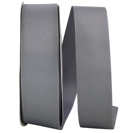 RELIANT RIBBON Reliant Ribbon 5200-900-09K 1.5 in. 50 Yards Grosgrain Texture Ribbon; Grey 5200-900-09K